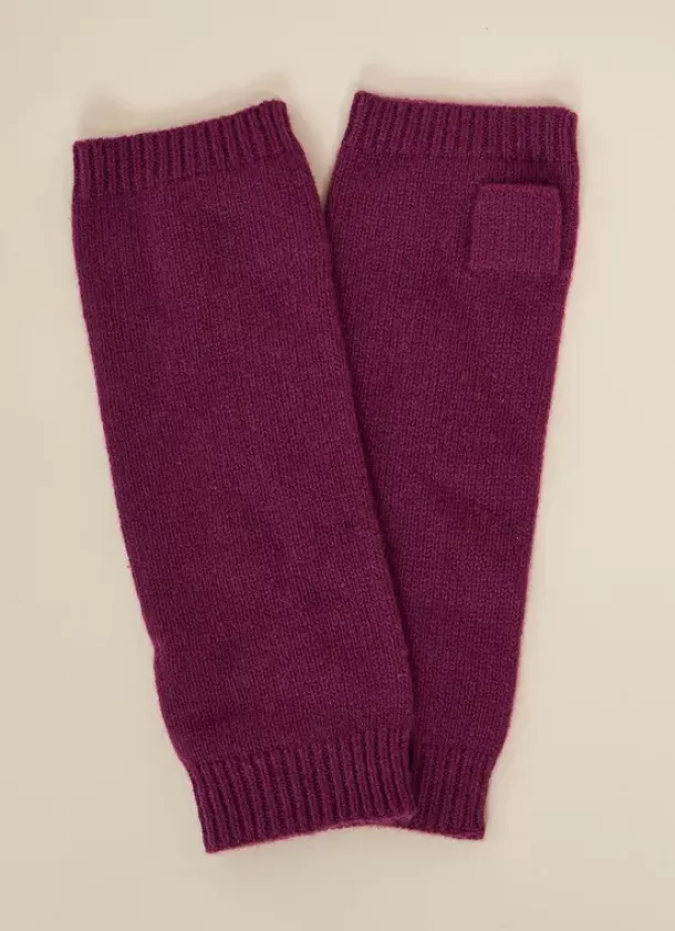 Sud Express Shoes & Accessories|Mitaines Pur Cachemire Prune Garou