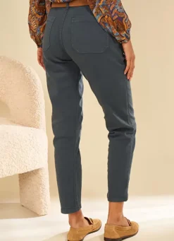 Sud Express Trousers & Jeans|Pantalon Boyfriend Indigo Peracles