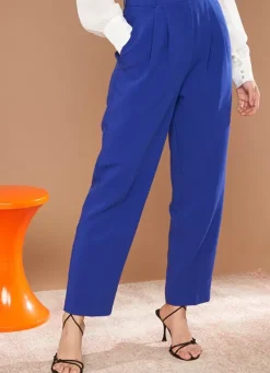 Sud Express Trousers & Jeans|Pantalon Tailleur Taille Haute Neon Pasalta