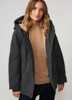 Sud Express Jackets & Coats|Parka A Capuche Plomb Vlasdi