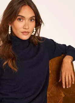 Sud Express Jumpers & Cardigans|Pull 100% Cachemire Marine Missy