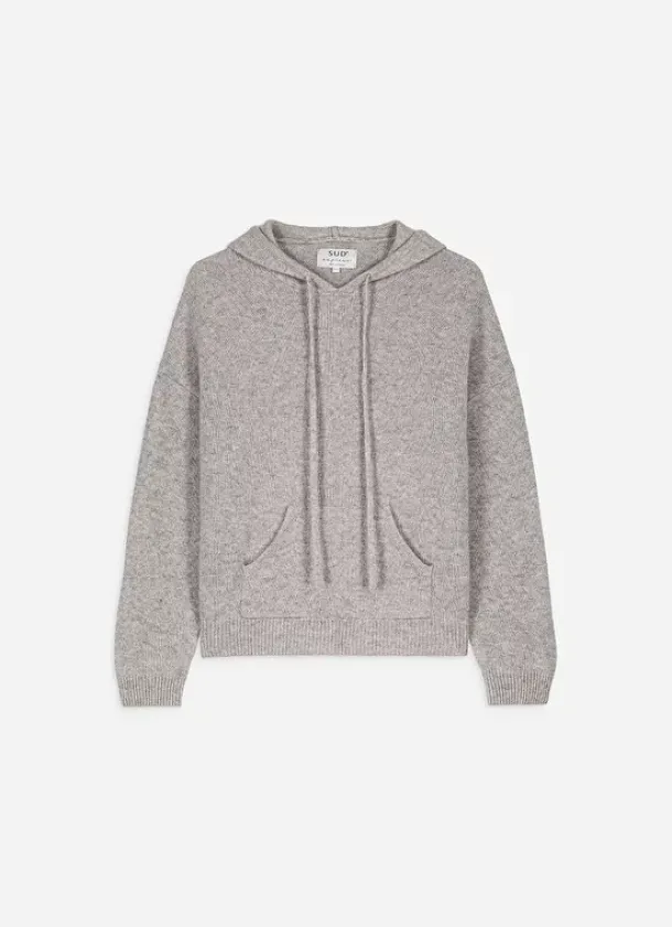 Sud Express Jumpers & Cardigans|Pull A Capuche En Cachemire Epais Perle Chine Mabebe