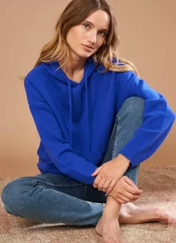 Sud Express Jumpers & Cardigans|Pull A Capuche En Cachemire Epais Neon Mabebe