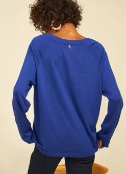 Sud Express Jumpers & Cardigans|Pull A Col V Au Tricotage Jersey Neon Madeleina