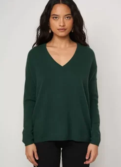 Sud Express Jumpers & Cardigans|Pull Au Volume Oversize Et A Manches Longues Pres Du Corps Basilic Monjoe