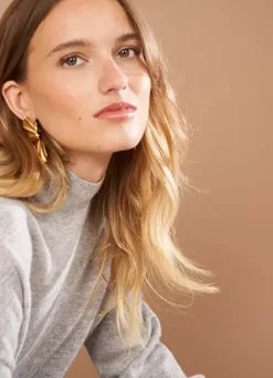 Sud Express Jumpers & Cardigans|Pull Col Montant En Cachemire Perle Chine Myangela