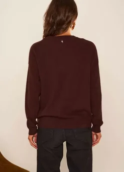 Sud Express Jumpers & Cardigans|Pull Col Rond 100% Cachemire Marron Mapoue