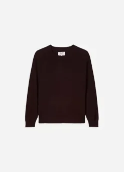 Sud Express Jumpers & Cardigans|Pull Col Rond 100% Cachemire Marron Mapoue