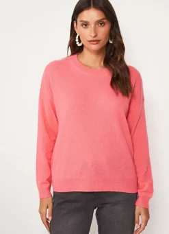 Sud Express Jumpers & Cardigans|Pull Col Rond 100% Cachemire Lipstick Mapoue