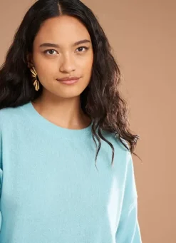 Sud Express Jumpers & Cardigans|Pull Col Rond 100% Cachemire Calanques Mapoue