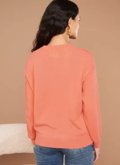 Sud Express Jumpers & Cardigans|Pull Col Rond 100% Cachemire Granita Mapoue