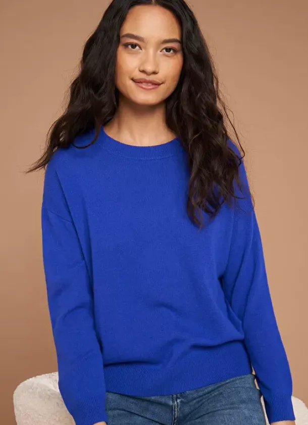 Sud Express Jumpers & Cardigans|Pull Col Rond 100% Cachemire Neon Mapoue