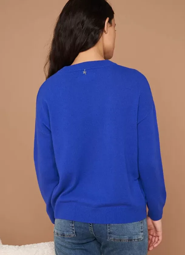 Sud Express Jumpers & Cardigans|Pull Col Rond 100% Cachemire Neon Mapoue