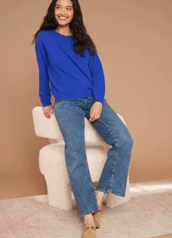Sud Express Jumpers & Cardigans|Pull Col Rond 100% Cachemire Neon Mapoue