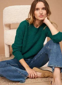 Sud Express Jumpers & Cardigans|Pull Col Rond Bouteille Moncoeuro