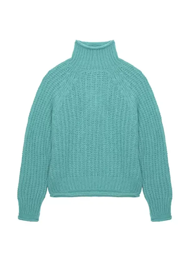 Sud Express Jumpers & Cardigans|Pull Col Roule Mint Mizabak