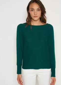 Sud Express Jumpers & Cardigans|Pull Court A Col Bateau Bouteille Moanae
