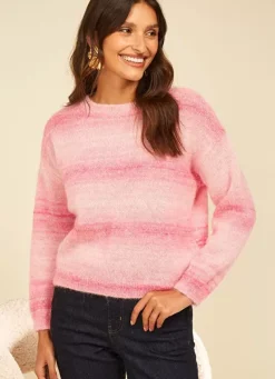 Sud Express Jumpers & Cardigans|Pull Degrade Rose Rose Massimo