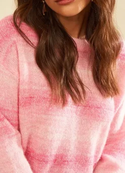 Sud Express Jumpers & Cardigans|Pull Degrade Rose Rose Massimo