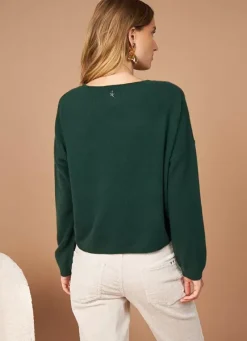 Sud Express Jumpers & Cardigans|Pull Pur Cachemire Basilic Monna