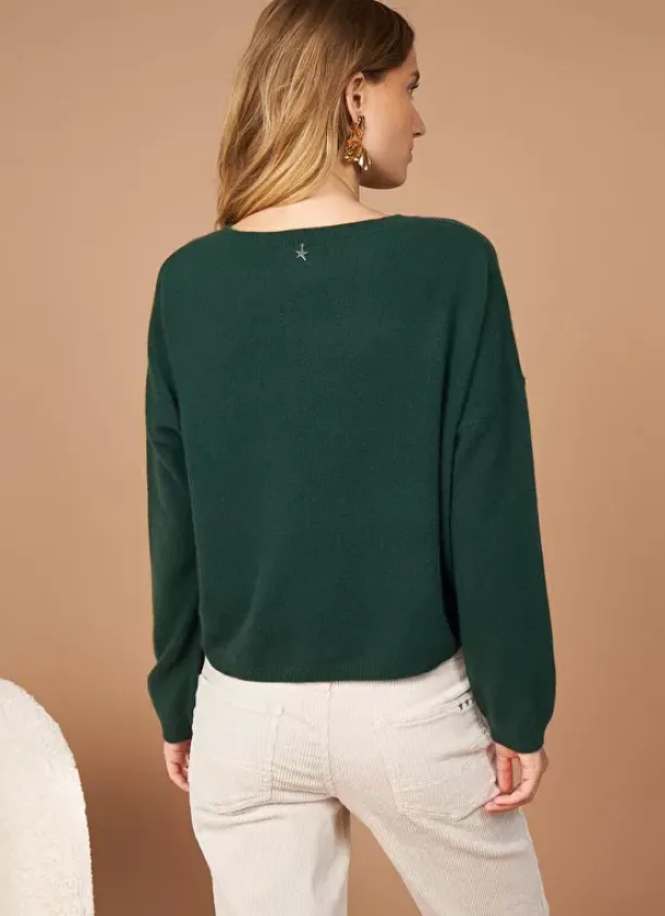 Sud Express Jumpers & Cardigans|Pull Pur Cachemire Basilic Monna