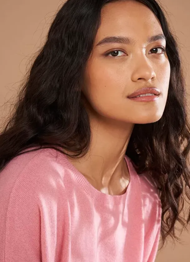 Sud Express Jumpers & Cardigans|Pull Pur Cachemire Blush Monna