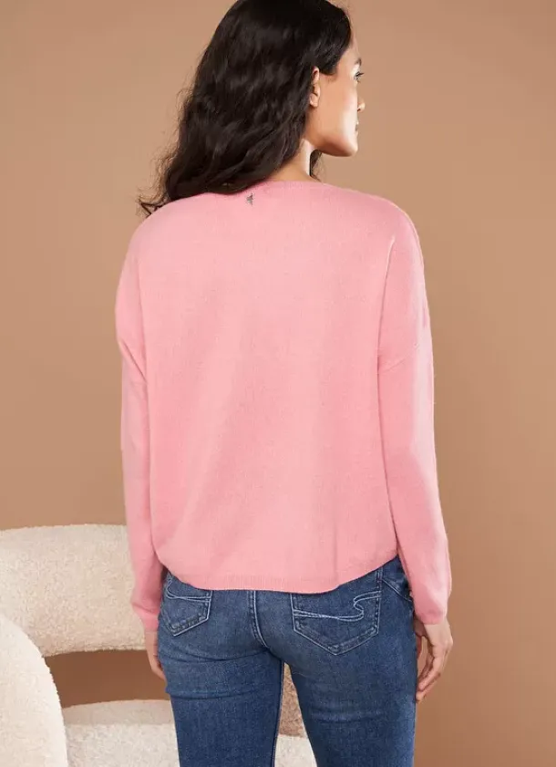 Sud Express Jumpers & Cardigans|Pull Pur Cachemire Blush Monna