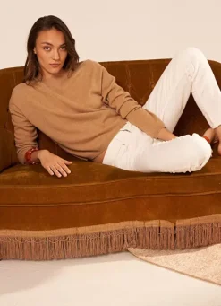 Sud Express Jumpers & Cardigans|Pull Pur Cachemire Camel Monna