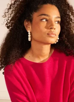 Sud Express Jumpers & Cardigans|Pull Pur Cachemire Framboise Monna