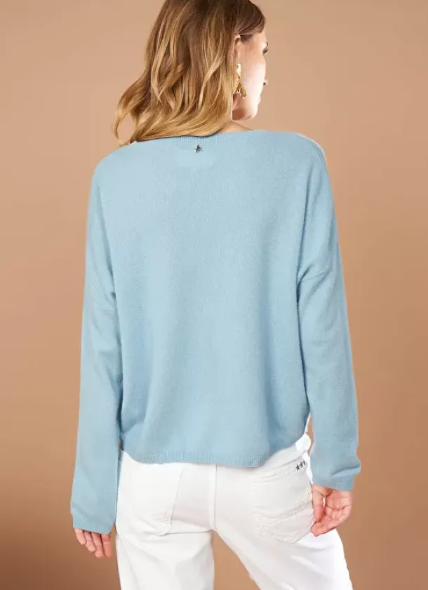 Sud Express Jumpers & Cardigans|Pull Pur Cachemire Orage Monna