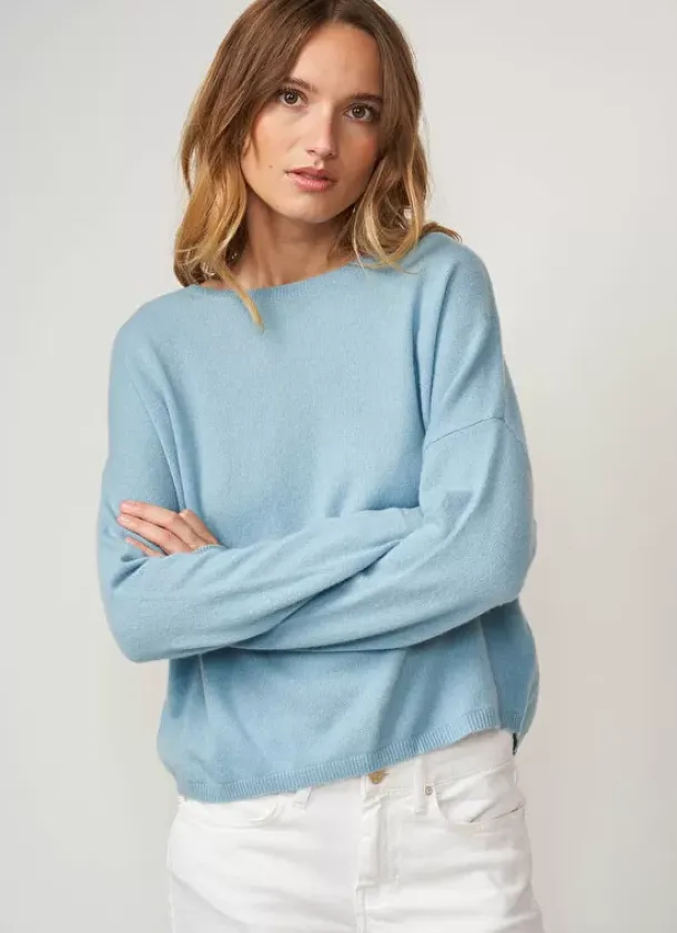 Sud Express Jumpers & Cardigans|Pull Pur Cachemire Orage Monna