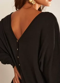 Sud Express Dresses & Overall|Robe Courte Col V Noir Ronamo