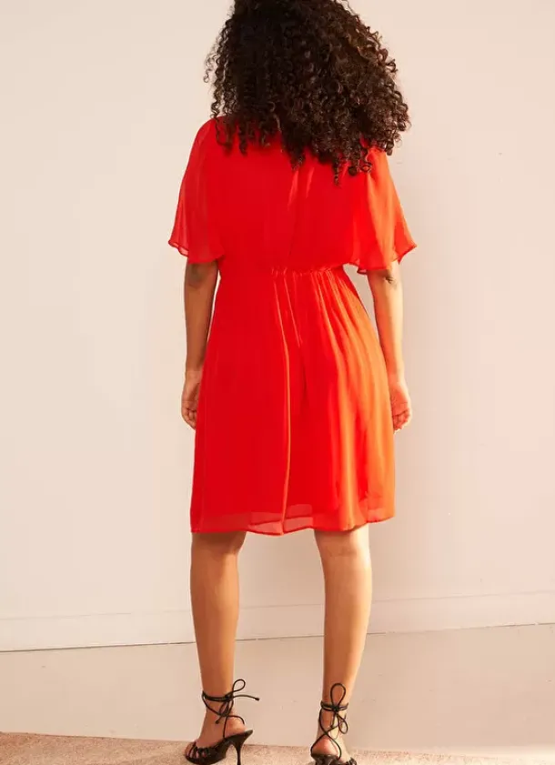 Sud Express Dresses & Overall|Robe Courte Elegante Rouge Rachibi