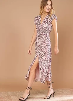 Sud Express Dresses & Overall|Robe Longue Encolure V Poudre Raeva