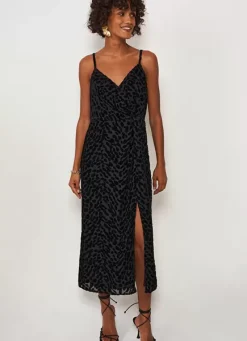 Sud Express Dresses & Overall|Robe Midi A Bretelle Noir Roxana