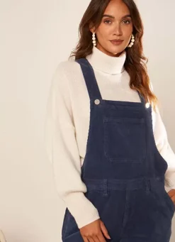 Sud Express Dresses & Overall|Salopette En Velours Indigo Sary