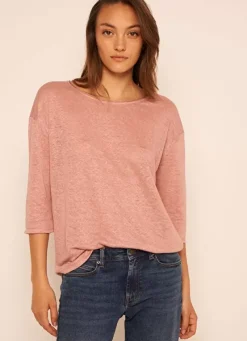 Sud Express T-Shirts|Tee-Shirt Basique Rose Tonia