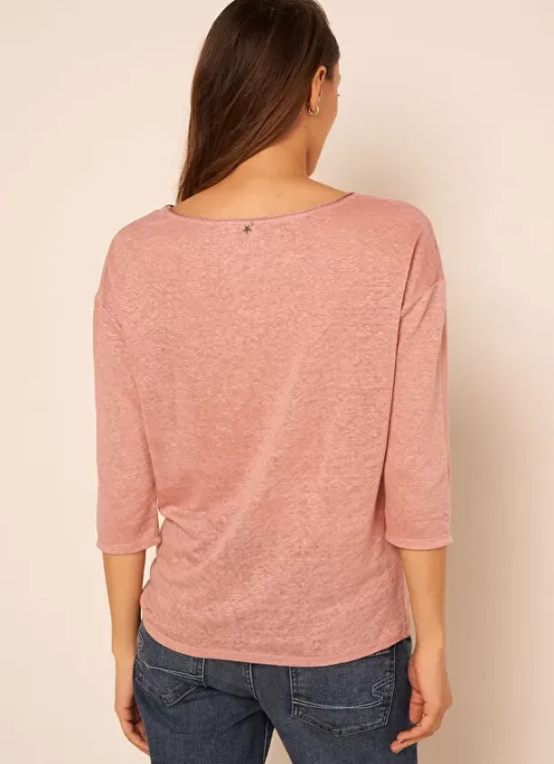 Sud Express T-Shirts|Tee-Shirt Basique Rose Tonia