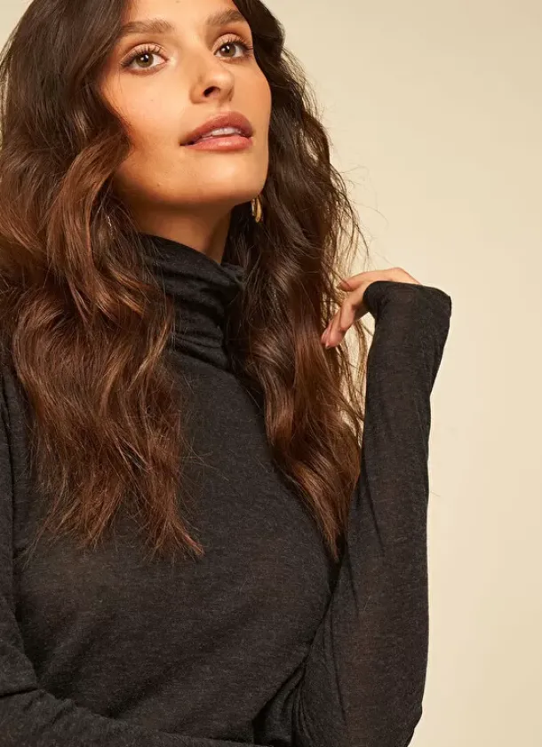 Sud Express T-Shirts|Tee-Shirt Manches Longues Noir Takila