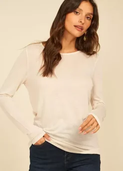 Sud Express T-Shirts|Tee-Shirt Manches Longues Sable Turiane