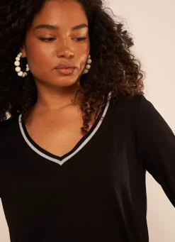 Sud Express T-Shirts|Tee-Shirt Manches Longues Noir Tabilo