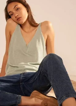Sud Express Tops & Blouses|Top Details Maille Scintillante Amande Demoiselles