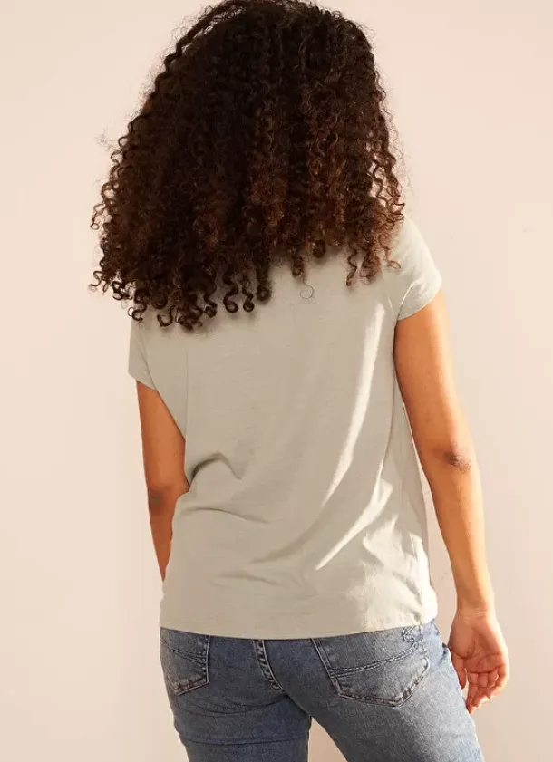 Sud Express T-Shirts|T-Shirt A Col Rond Amande Thelma