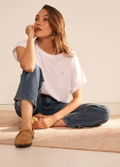 Sud Express T-Shirts|T-Shirt A Col Rond Blanc Tricia