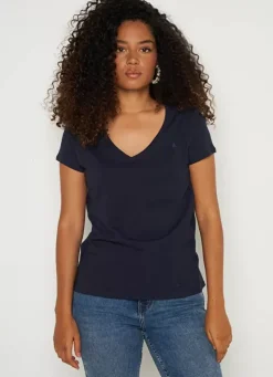 Sud Express T-Shirts|T-Shirt A Col V Marine Thelma
