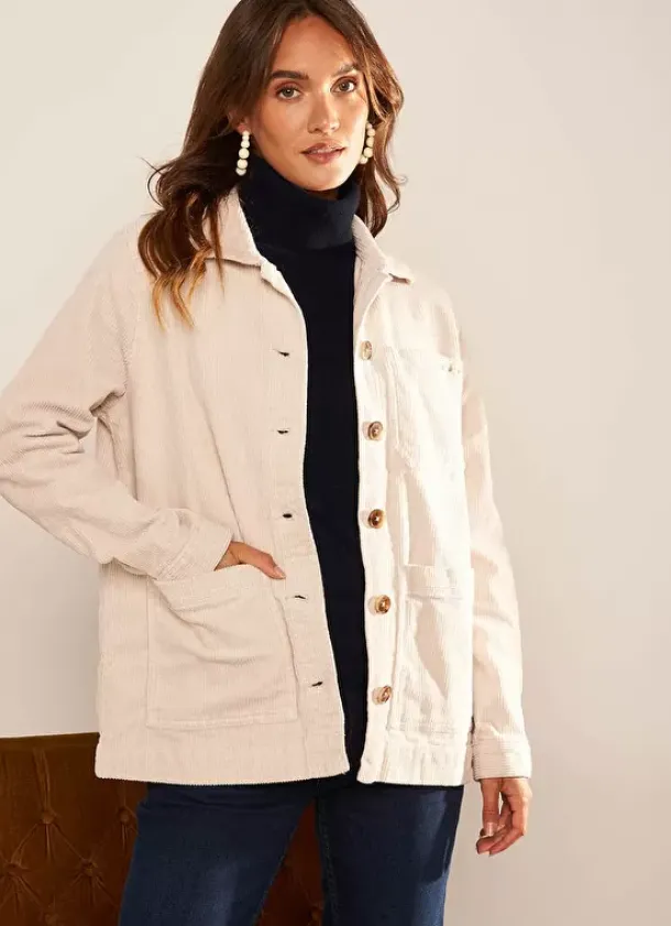 Sud Express Jackets & Coats|Veste En Velours Cotele En Coton Pierre Vastina