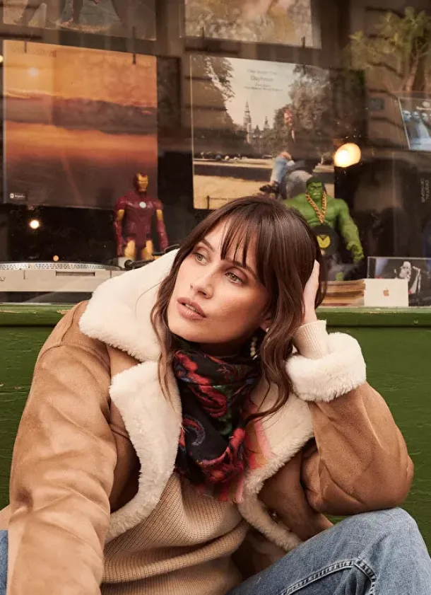 Sud Express Jackets & Coats|Veste Fausse Fourrure Camel Marina