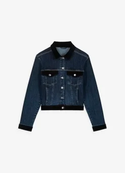 Sud Express Jackets & Coats|Veste Jean Bi Matiere Medium Stone Vaina
