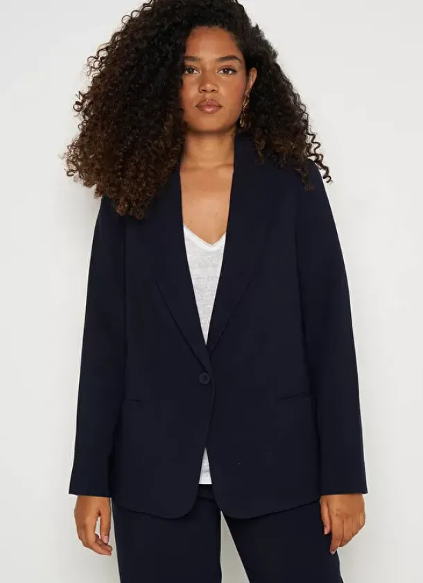 Sud Express Jackets & Coats|Veste Tailleur Marine Vedena
