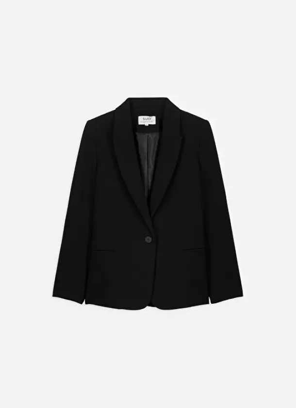 Sud Express Jackets & Coats|Veste Tailleur Noir Vedena